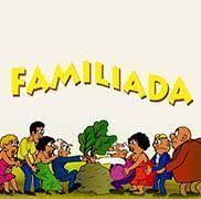 Rodzina pr&oacute;buje wyciągnąć rzepkę.