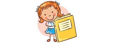 Dziewczynka trzyma w ręku książkę.