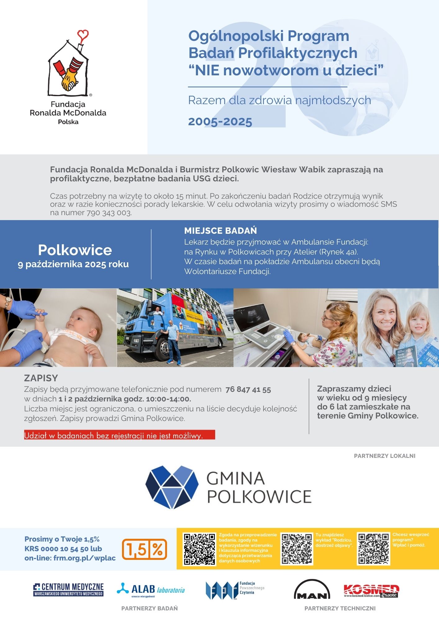 Informacja o badaniach profilaktycznych.