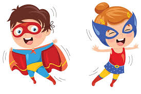 Dwie postaci przebrane za bohater&oacute;w bajek.