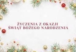 Napis życzenia z okazji świat bożego narodzenia