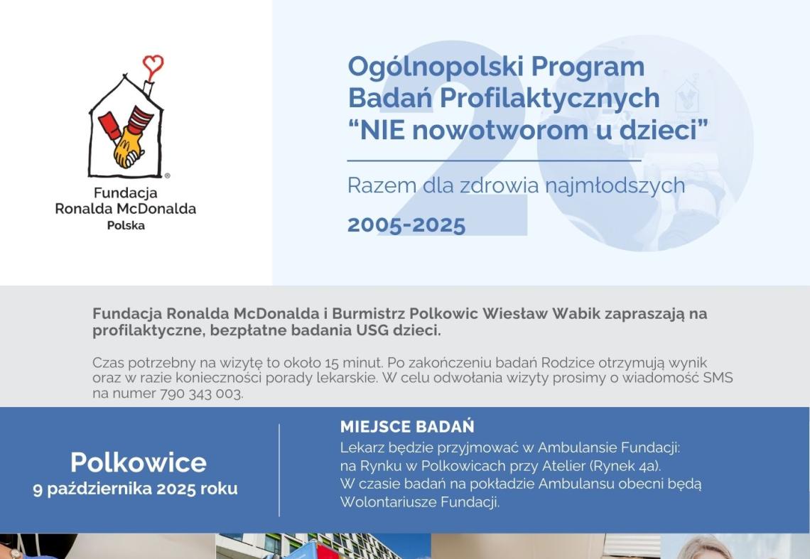 Informacja o badaniach profilaktycznych.