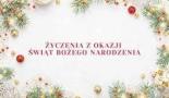 Napis życzenia z okazji świat bożego narodzenia