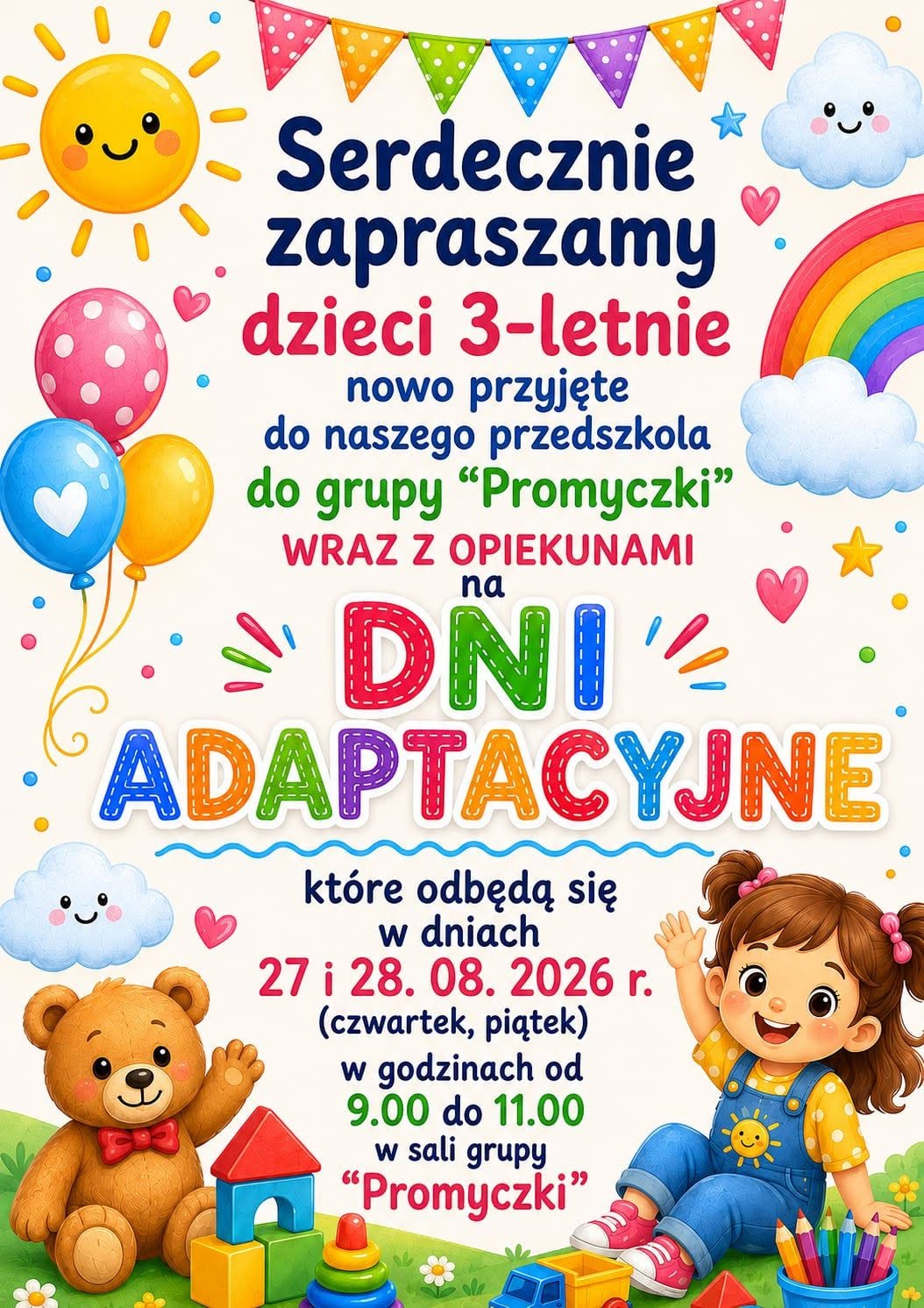 Plakat o dniach adaptacyjnych